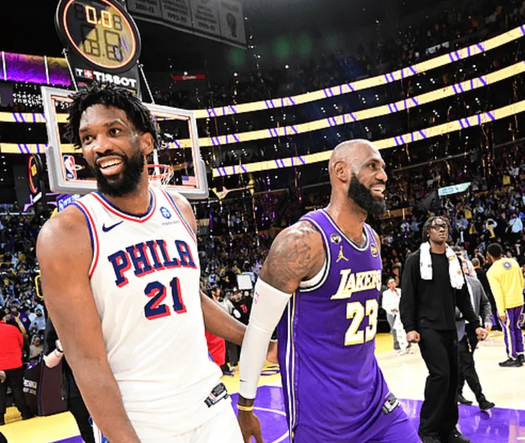 恩比德生涯拿13315分,超越小奥尼尔升至历史得分榜第224位